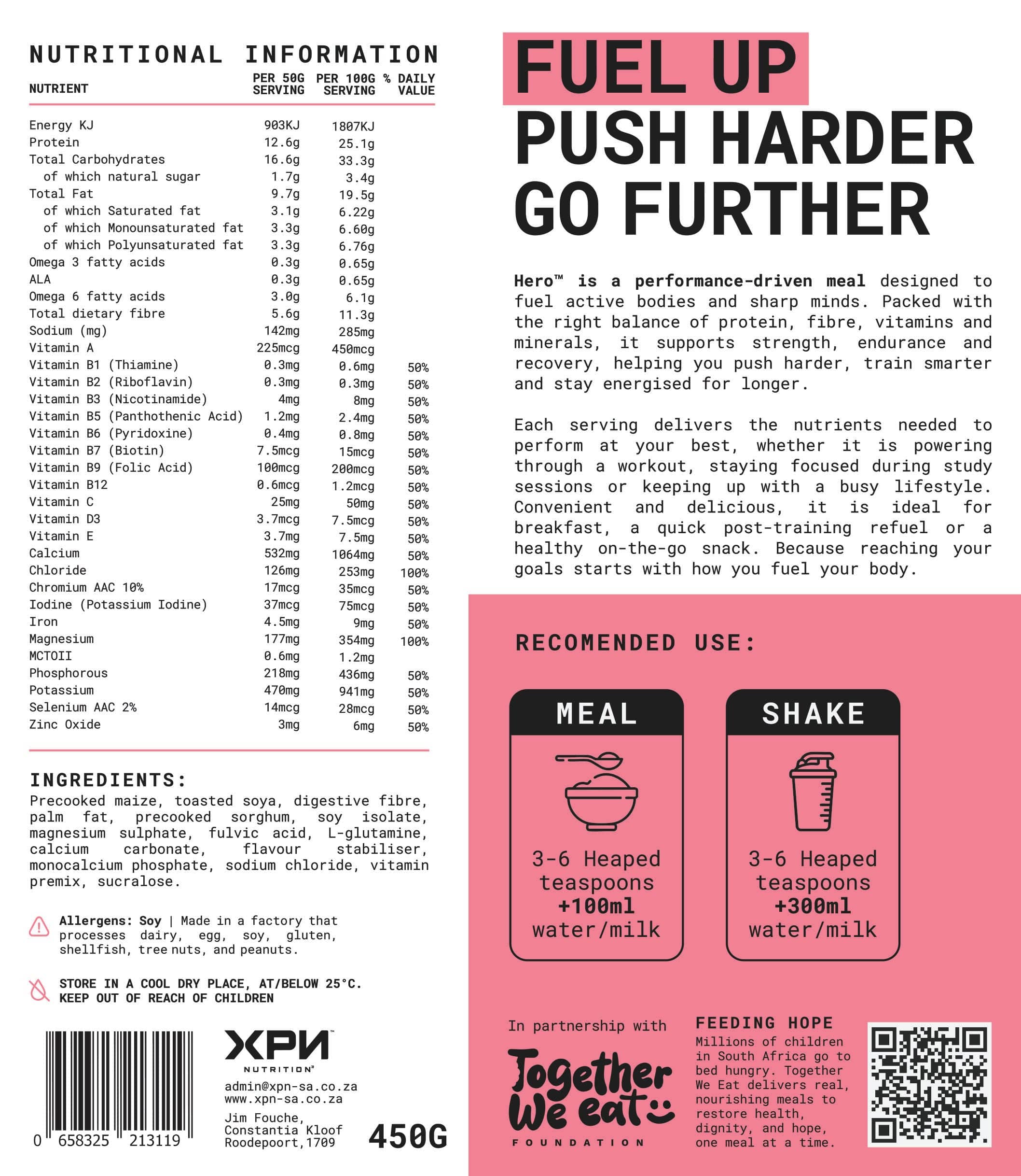 Hero – Cereal and Meal Replacement Combo 2.7kg (6 Boxes)