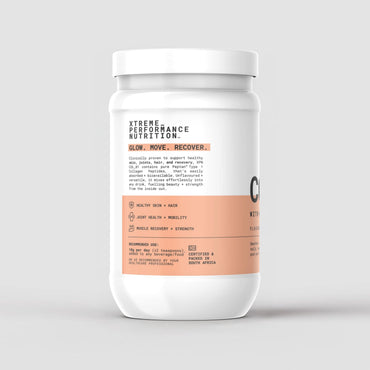 XPN Nutrition Pure Peptan Collagen powder in a 300g container, used for daily health and wellness routines.