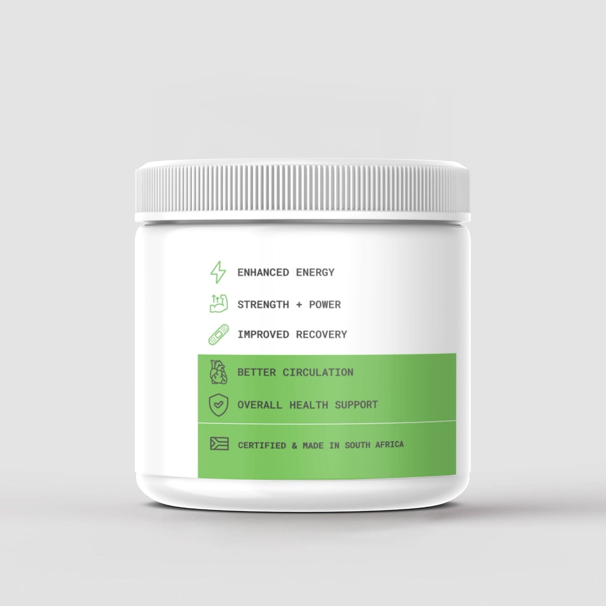 XPN Nutrition Creatine Transport powder container, showing benefits for performance and recovery in a fitness setting