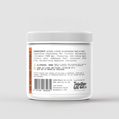 XPN Nutrition EN_UR3 Endurance Energy Mix 500g jar for performance and recovery, showing the product packaging and label.