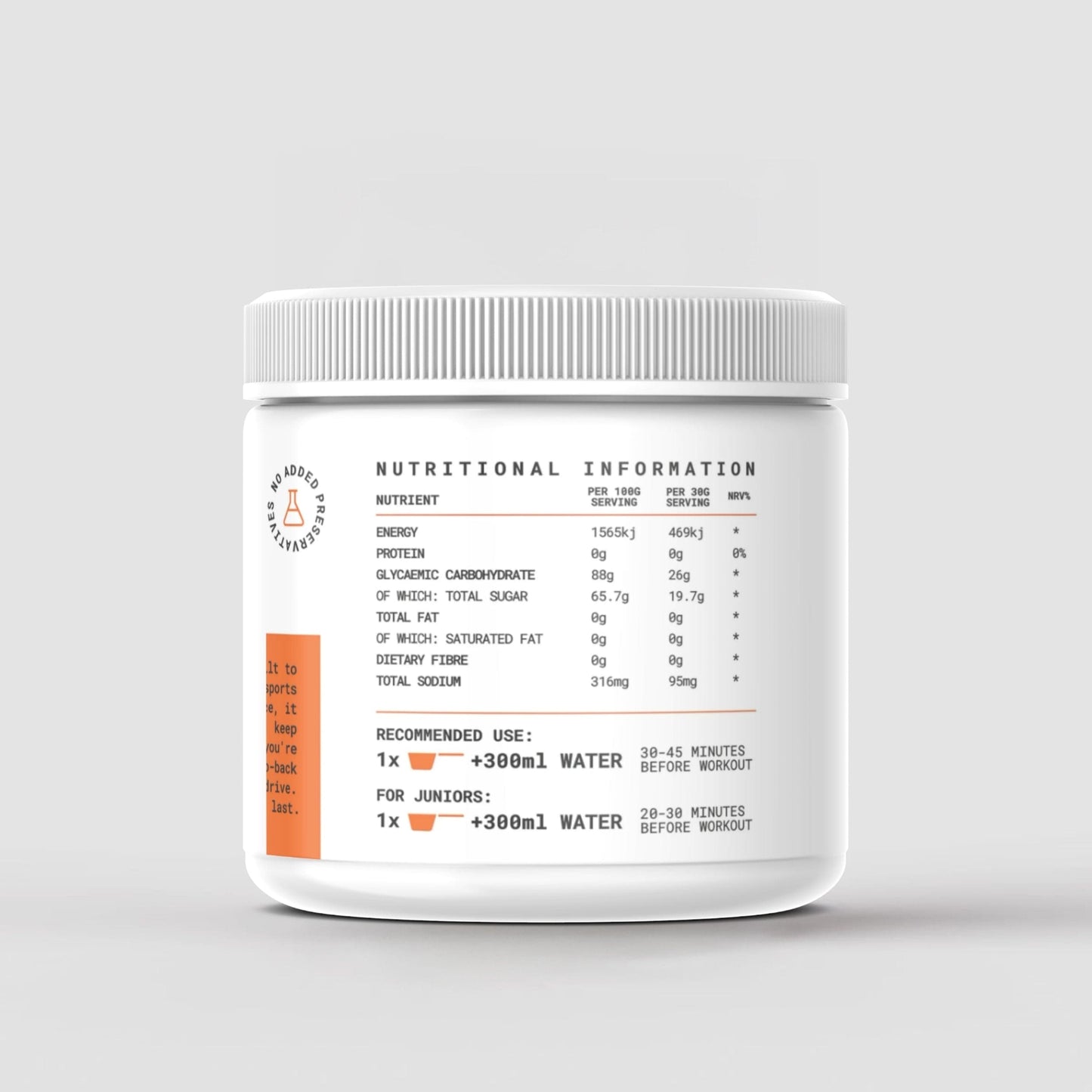 XPN Nutrition EN_UR3 Endurance Energy Mix in 500g jar, designed for performance and recovery, with vibrant packaging and scoop.