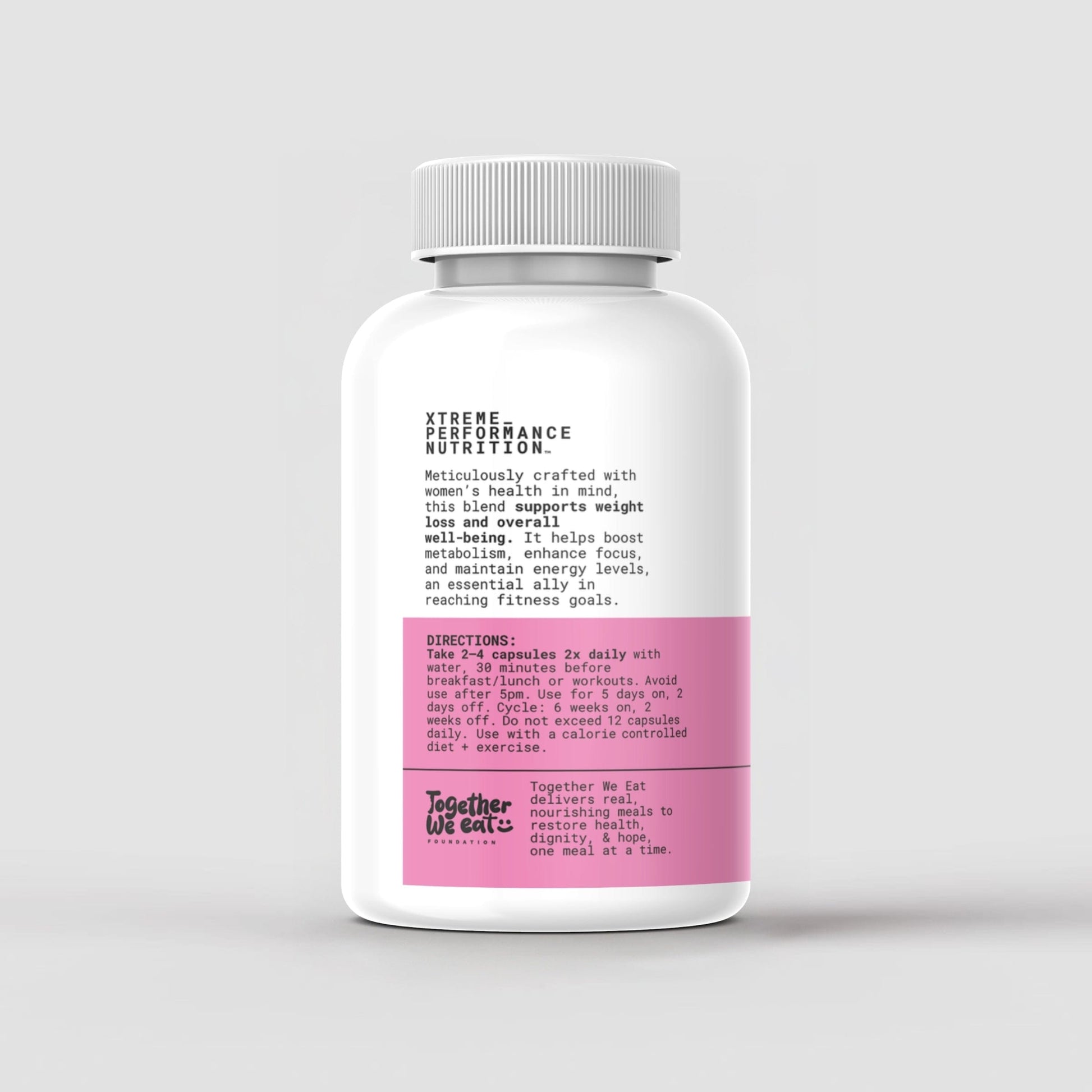 XPN Nutrition FX_01 Fat Burner for women in a bottle of 90 capsules, designed for weight management and fat burning.