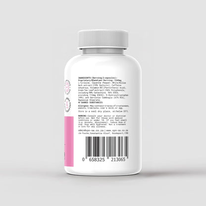 XPN Nutrition FX_01 Fat Burner Female bottle with 90 capsules, designed for weight management and fat burning.