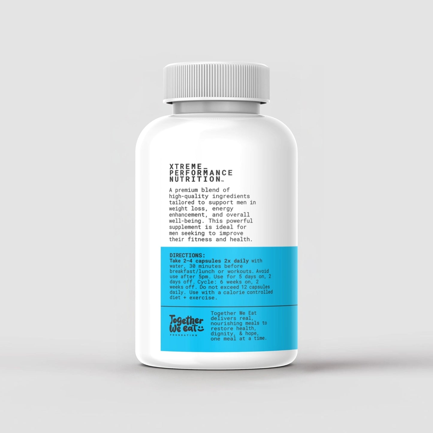 XPN Nutrition MX_01 Fat Burner Male supplement bottle with 90 capsules, designed for weight management and fat burning.