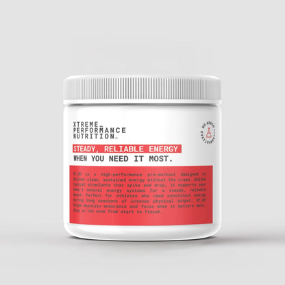 XPN Nutrition XF_03 Pre and During Workout supplement container for performance and recovery, 600g jar with label visible