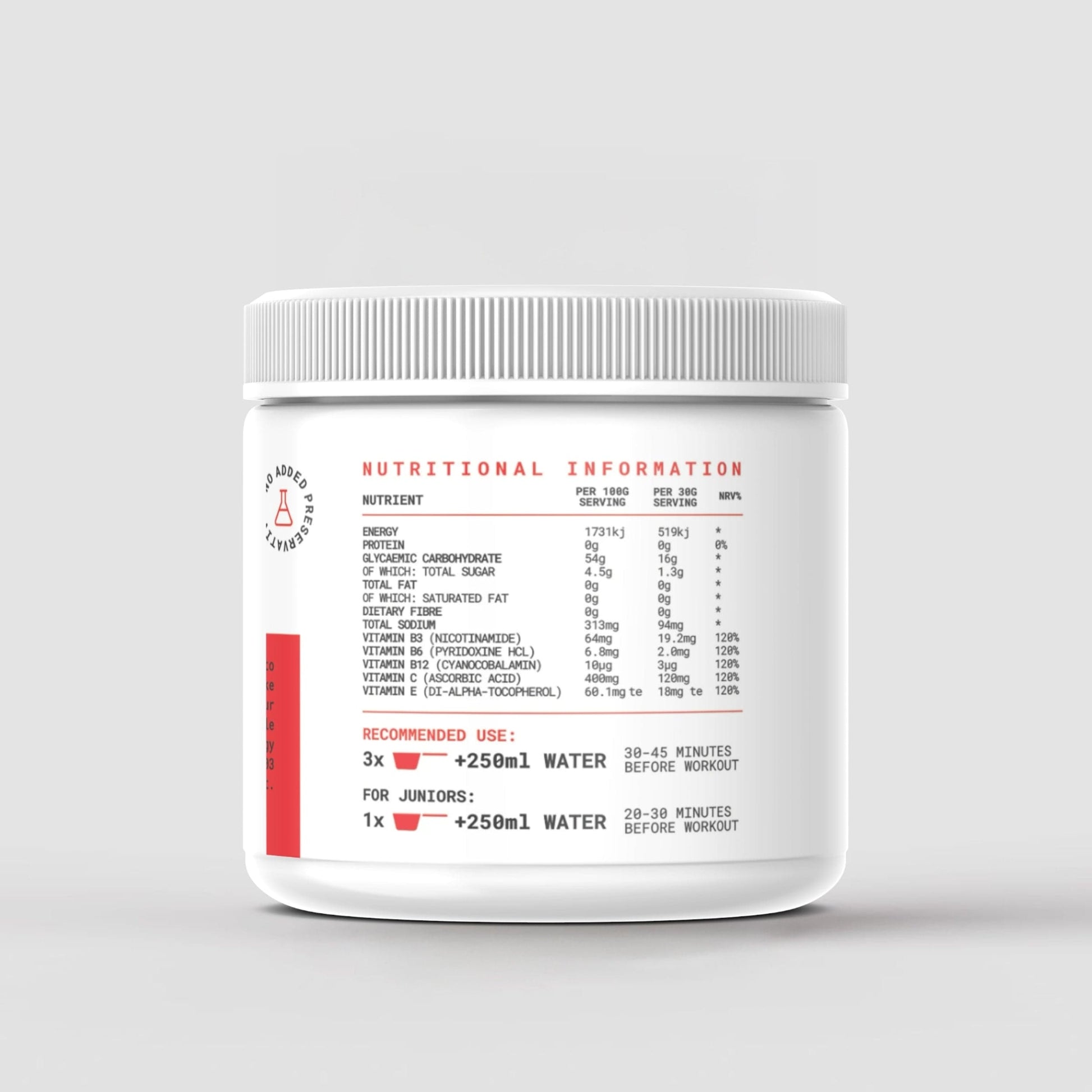 XPN Nutrition XF_03 Pre- and During Workout Performance and Recovery supplement in a 600g container, with scoop and label visible.