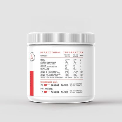 XPN Nutrition XF_03 Pre- and During Workout Performance and Recovery supplement in a 600g container, with scoop and label visible.